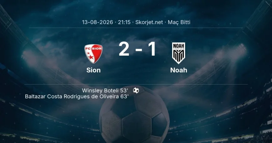 Sion 2-1 Noah - maç özeti | Avrupa Konferans Ligi