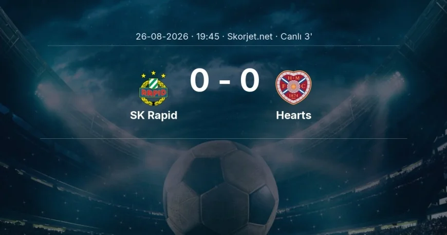 Avrupa Konferans Ligi: SK Rapid - Hearts maçı başladı