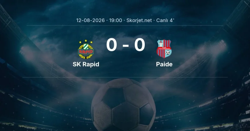 SK Rapid - Paide maçı başladı | Avrupa Konferans Ligi