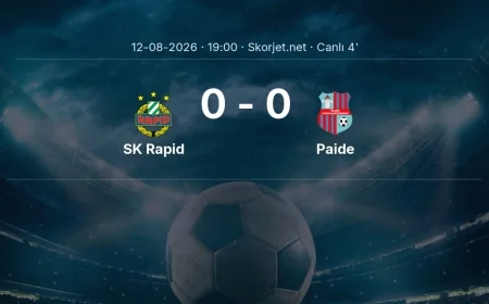 SK Rapid - Paide maçı başladı | Avrupa Konferans Ligi