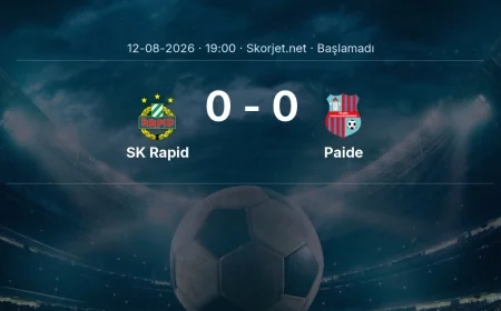 Avrupa Konferans Ligi: SK Rapid - Paide maç bilgileri