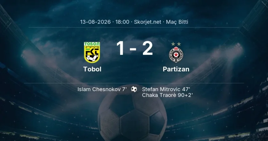Maç sonucu: Tobol 1-2 Partizan | Avrupa Konferans Ligi