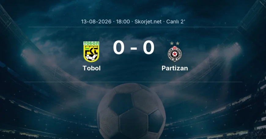 MAÇ BAŞLADI | Tobol - Partizan