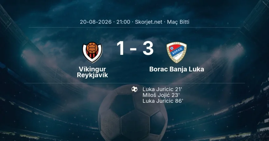 Avrupa Konferans Ligi | Víkingur Reykjavík 1-3 Borac Banja Luka sonucu