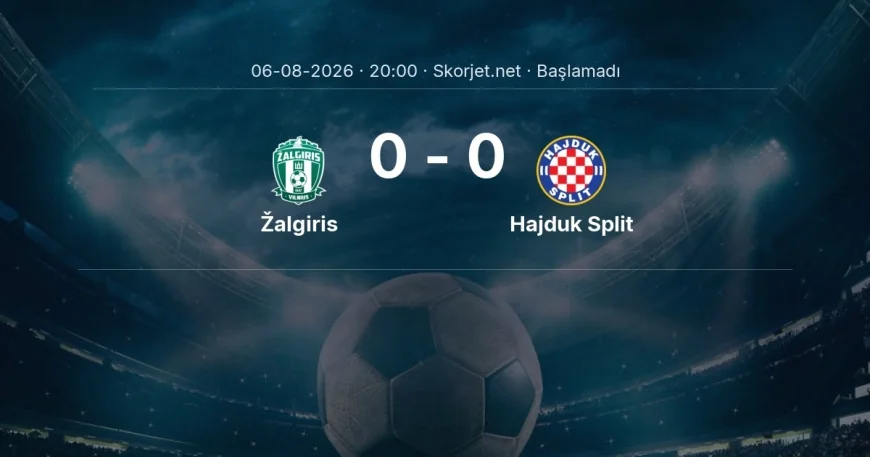 Žalgiris - Hajduk Split maçı öncesi | Avrupa Konferans Ligi