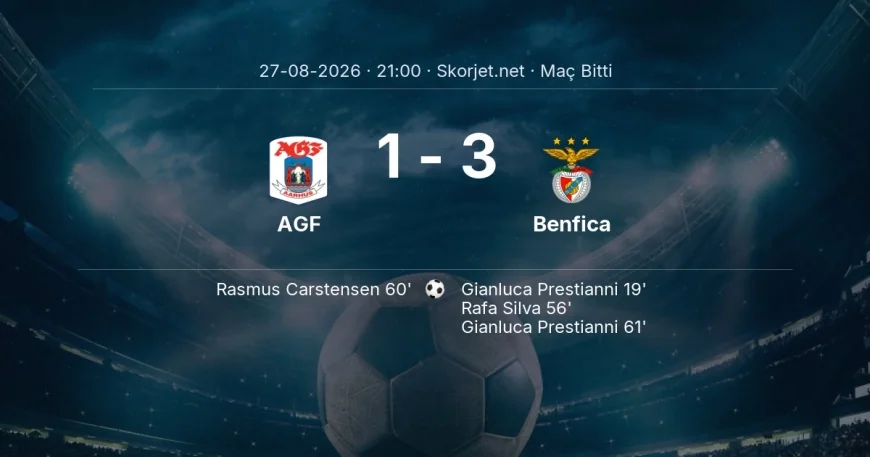 Avrupa Ligi | AGF 1-3 Benfica sonucu