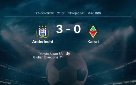 Anderlecht 3-0 Kairat - maç özeti | Avrupa Ligi