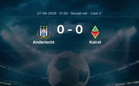 Anderlecht - Kairat maçı başladı | Avrupa Ligi