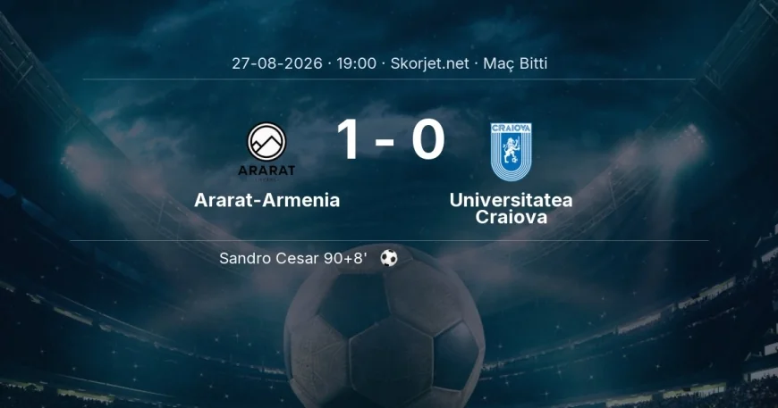 Ararat-Armenia 1-0 Universitatea Craiova - maç özeti | Avrupa Ligi