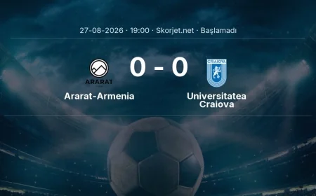 Avrupa Ligi: Ararat-Armenia - Universitatea Craiova maç bilgileri