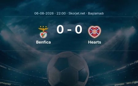Avrupa Ligi: Benfica - Hearts maç bilgileri