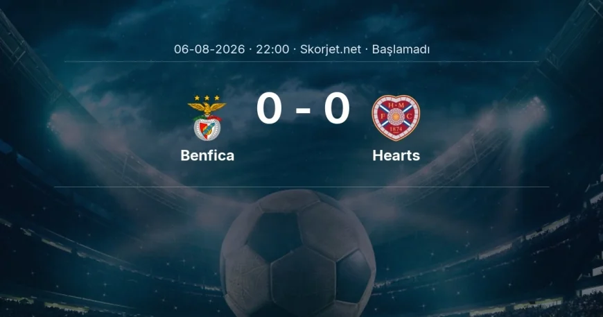 Avrupa Ligi: Benfica - Hearts kadro ve maç öncesi
