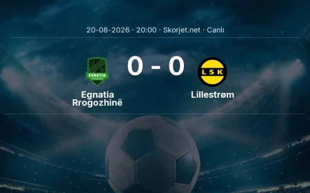Egnatia Rrogozhinë - Lillestrøm maçı başladı | Avrupa Ligi