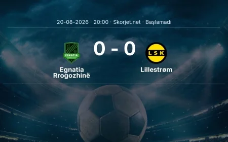 Avrupa Ligi: Egnatia Rrogozhinë - Lillestrøm maç bilgileri