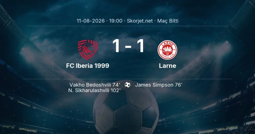 FC Iberia 1999 1-1 Larne - maç özeti | Avrupa Ligi