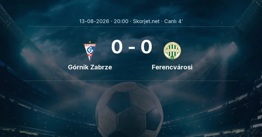 MAÇ BAŞLADI | Górnik Zabrze - Ferencvárosi