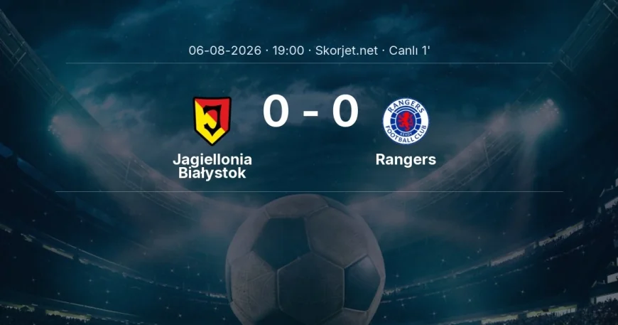 Avrupa Ligi: Jagiellonia Białystok - Rangers maçı başladı
