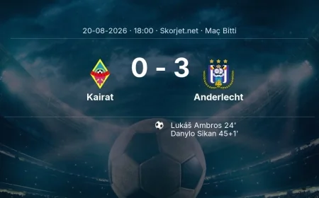 Kairat 0-3 Anderlecht - maç özeti | Avrupa Ligi