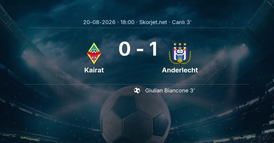 Kairat - Anderlecht maçı başladı | Avrupa Ligi