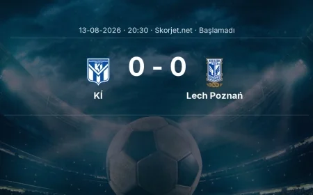 KÍ - Lech Poznań maçı öncesi | Avrupa Ligi