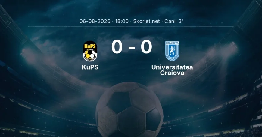 MAÇ BAŞLADI | KuPS - Universitatea Craiova