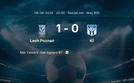 Maç sonucu: Lech Poznań 1-0 KÍ | Avrupa Ligi