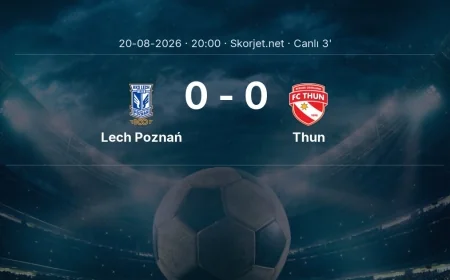 Lech Poznań - Thun maçı başladı | Avrupa Ligi