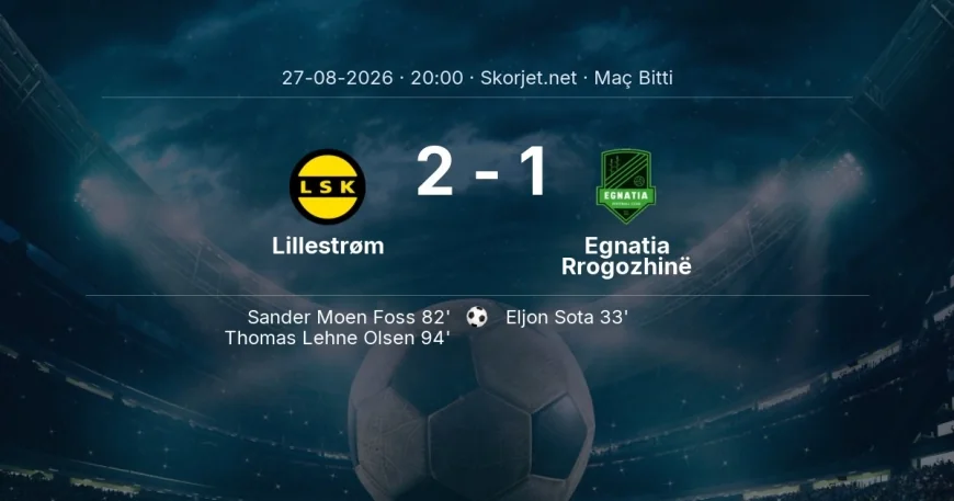 Lillestrøm 2-1 Egnatia Rrogozhinë - maç özeti | Avrupa Ligi
