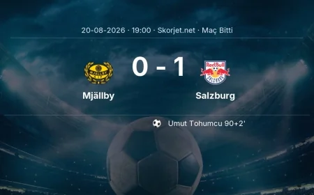 Avrupa Ligi | Mjällby 0-1 Salzburg sonucu