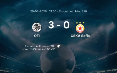 Avrupa Ligi | OFI 3-0 CSKA Sofia sonucu