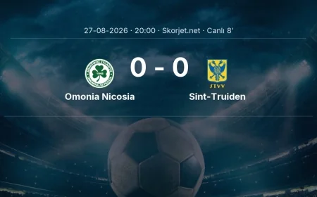 Avrupa Ligi: Omonia Nicosia - Sint-Truiden maçı başladı