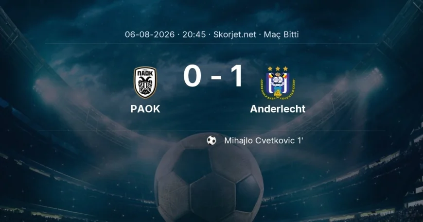 PAOK 0-1 Anderlecht - maç özeti | Avrupa Ligi