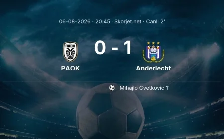 PAOK - Anderlecht maçı başladı | Avrupa Ligi