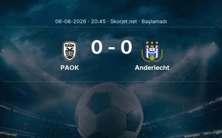 Avrupa Ligi: PAOK - Anderlecht maç bilgileri