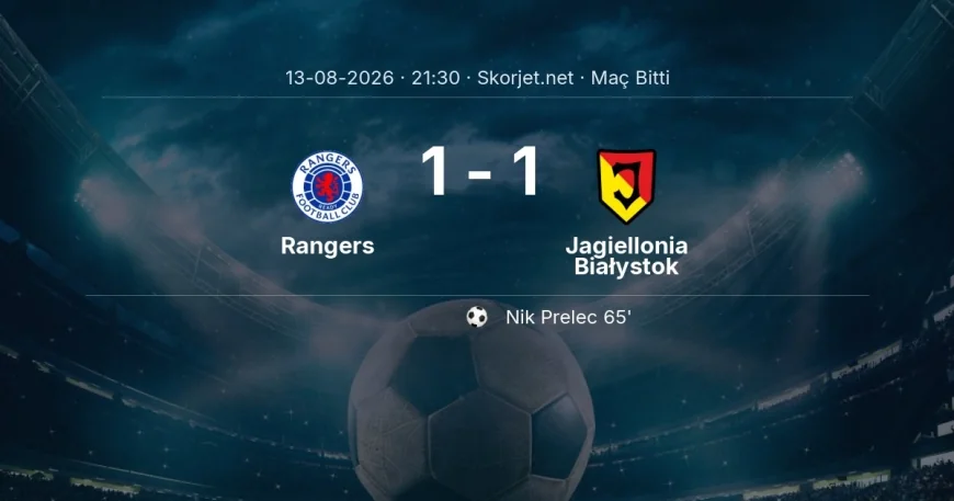 Rangers 1-1 Jagiellonia Białystok - maç özeti | Avrupa Ligi