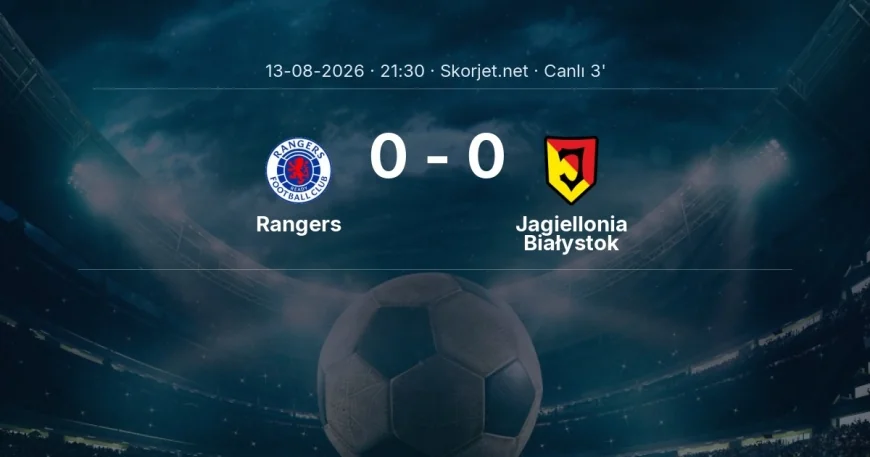 Rangers - Jagiellonia Białystok maçı başladı | Avrupa Ligi