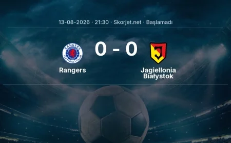Avrupa Ligi: Rangers - Jagiellonia Białystok maç bilgileri