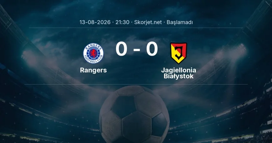 Avrupa Ligi: Rangers - Jagiellonia Białystok kadro ve maç öncesi