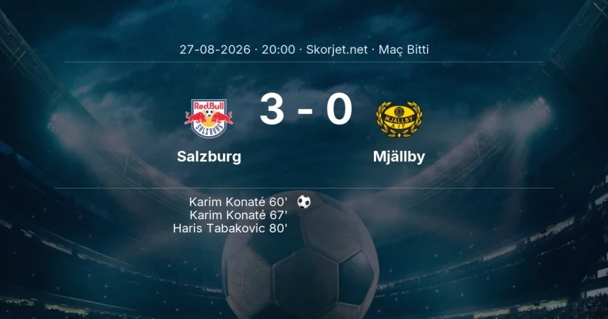 Avrupa Ligi | Salzburg 3-0 Mjällby sonucu