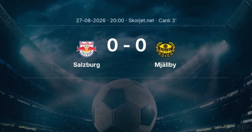 Avrupa Ligi: Salzburg - Mjällby maçı başladı
