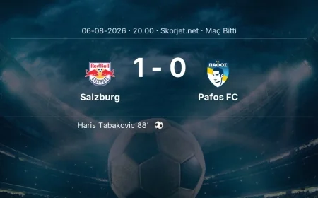 Avrupa Ligi | Salzburg 1-0 Pafos FC sonucu