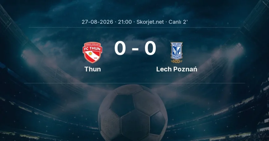 MAÇ BAŞLADI | Thun - Lech Poznań