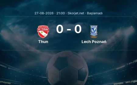 Thun - Lech Poznań maçı öncesi | Avrupa Ligi