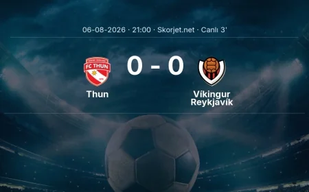 MAÇ BAŞLADI | Thun - Víkingur Reykjavík
