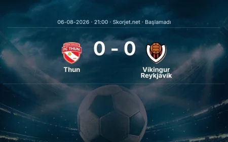 Thun - Víkingur Reykjavík muhtemel ilk 11'ler | Avrupa Ligi