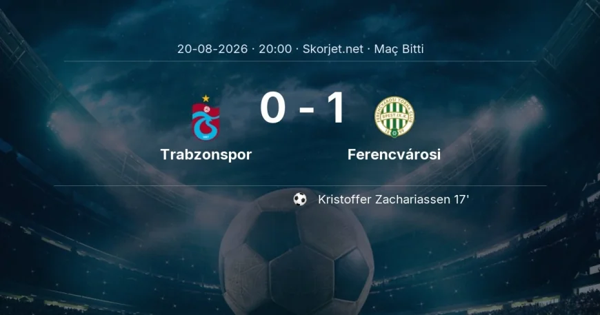 Maç sonucu: Trabzonspor 0-1 Ferencvárosi | Avrupa Ligi
