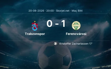 Maç sonucu: Trabzonspor 0-1 Ferencvárosi | Avrupa Ligi