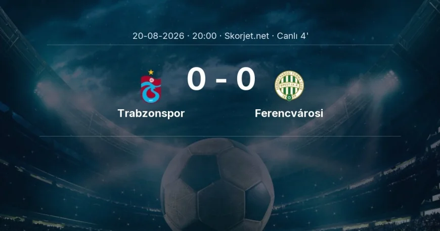 MAÇ BAŞLADI | Trabzonspor - Ferencvárosi