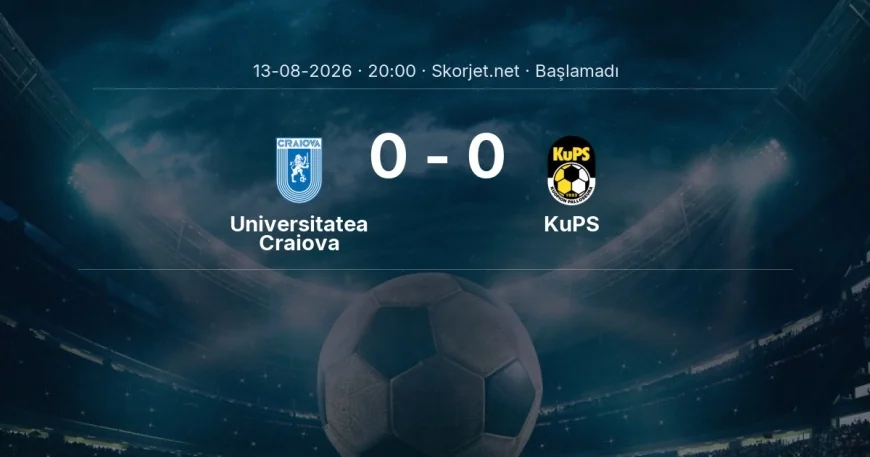 Universitatea Craiova - KuPS maçı ne zaman, saat kaçta? | Avrupa Ligi