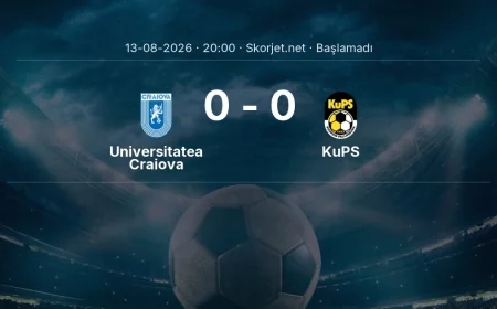 Universitatea Craiova - KuPS maçı ne zaman, saat kaçta? | Avrupa Ligi